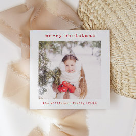 Minimalistisk fotofil i god jul-familjen | julkort