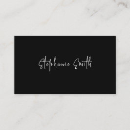 Minimalistisk fotograf Modern Black and White Visitkort