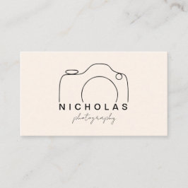 Minimalistisk fotografi av Beige och Black Visitkort