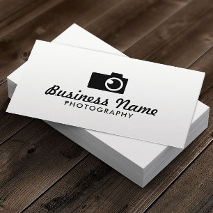 Minimalistisk fotografi av kamerans Logotyp Visitkort