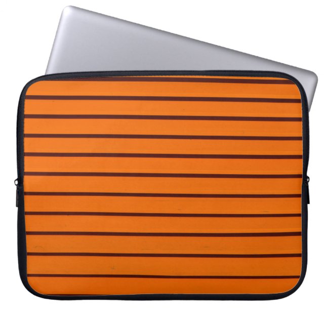 Minimalistisk fotografi av orangens vägg laptop fodral (Framsidan)