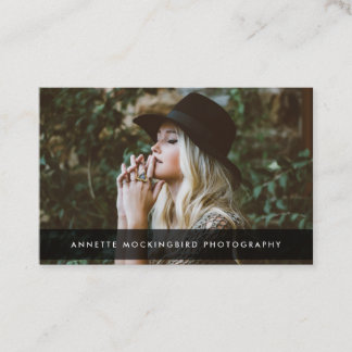 Minimalistisk fotografi av Professionellens Elegan Visitkort