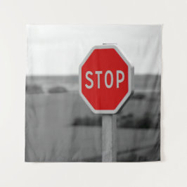Minimalistisk fotografi av Red Stop Road-signalen