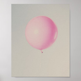 Minimalistisk fotografi av rosa Blegon Poster