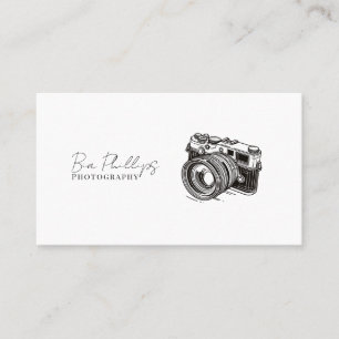 Minimalistisk Fotografi Fotograf Foto Visitkort