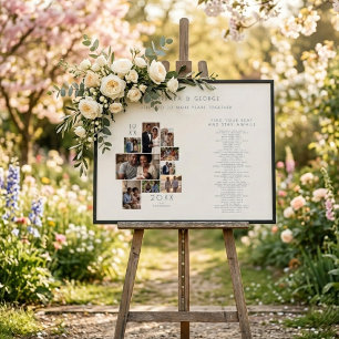 Minimalistisk Fotografi Jubileum Placeringsplan TM Poster
