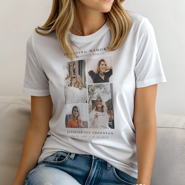 Minimalistisk fotokollage till minne av t shirt (Skapare uppladdad)