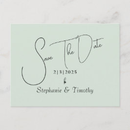 Minimalistisk fotomålmatning med anpassningsbar inbjudan vykort