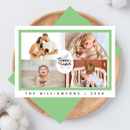 Minimalistisk fotopatsamling i Glad påsk Bunny 4 Julkort