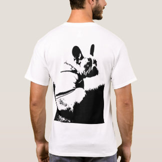 Minimalistisk fransk Bulldog Siluett – Djärpt Svar T Shirt