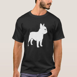 Minimalistisk fransk bulldogg Silhuett Hundras Bes T Shirt