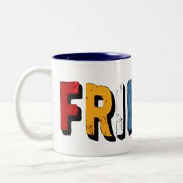 Minimalistisk "FRIENDS" Mugg-design Två-Tonad Mugg