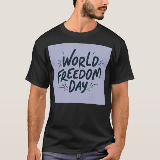 Minimalistisk frihetscitat t shirt