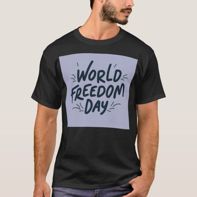 Minimalistisk frihetscitat t shirt (Framsida)