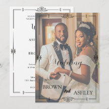 Minimalistisk fullfoto-hälsning | Elegant redaktio