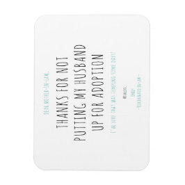 Minimalistisk, funny handskriftsoffert Mor-in-law Magnet