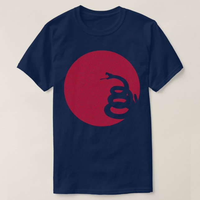 Minimalistisk Gadsden Sol-orm T Shirt (Design framsida)