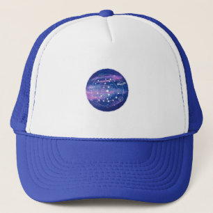 Minimalistisk galax-måndesign Kosmisk estetisk k Keps