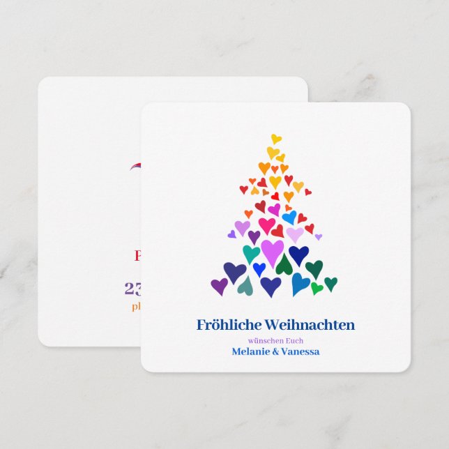 Minimalistisk gay jul (Fram/baksida)