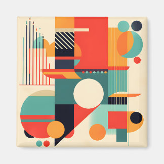 Minimalistisk geometri för det moderna Trendiget Magnet