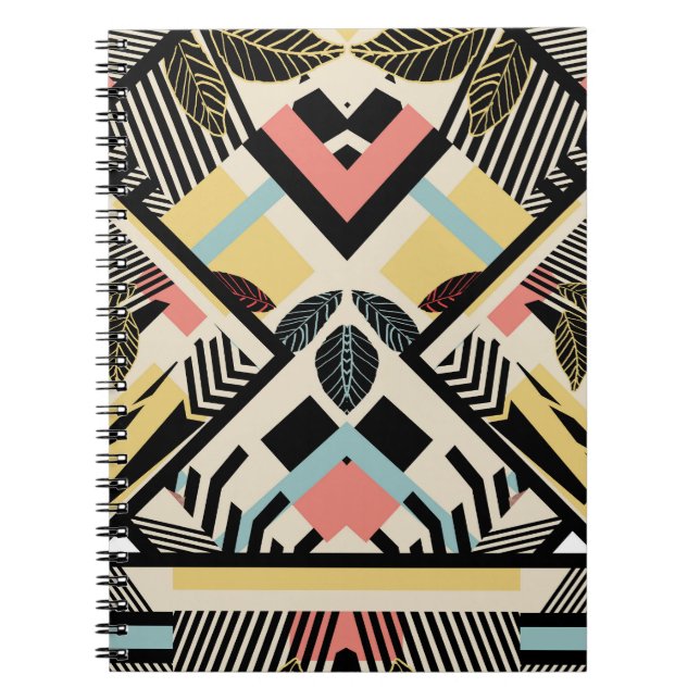 Minimalistisk geometri: Mönster design Anteckningsbok (Framsidan)