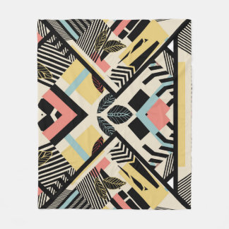 Minimalistisk geometri: Mönster design Fleecefilt