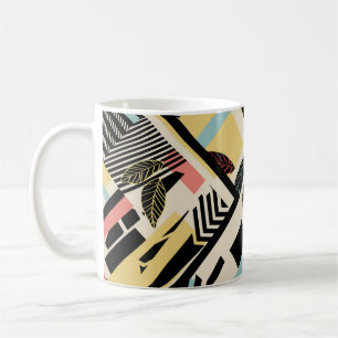Minimalistisk geometri: Mönster design Kaffemugg