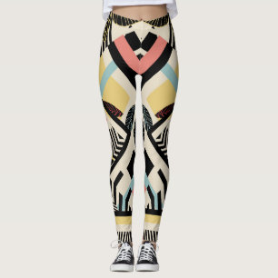 Minimalistisk geometri: Mönster design Leggings