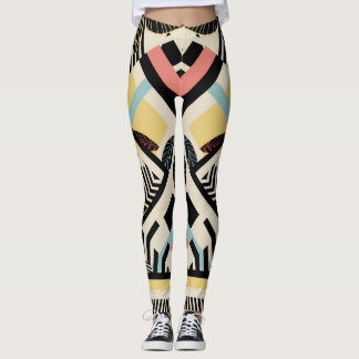 Minimalistisk geometri: Mönster design Leggings