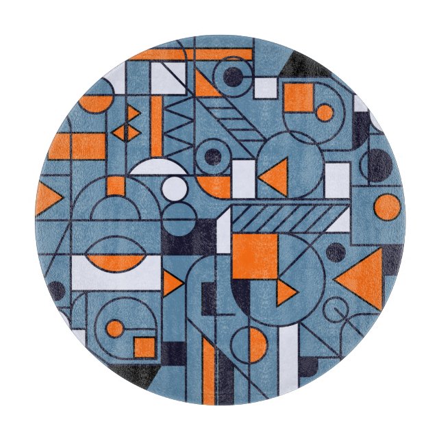 Minimalistisk geometri: Retro abstrakt affisch (Framsidan)