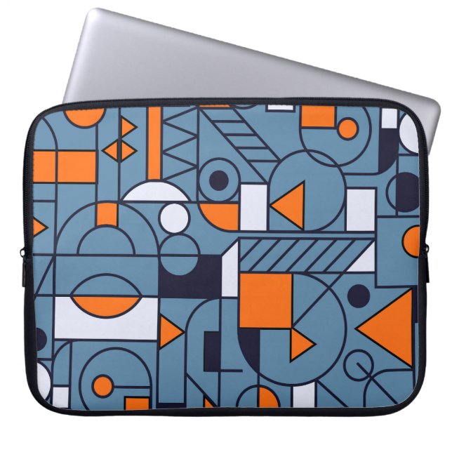 Minimalistisk geometri: Retro-Abstrakten Poster Laptop Fodral (Framsidan)