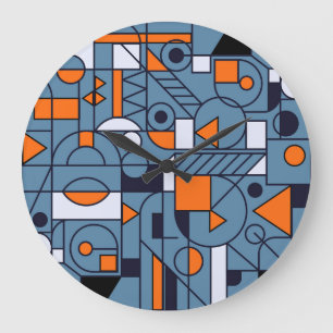 Minimalistisk geometri: Retro-Abstrakten Poster Stor Klocka