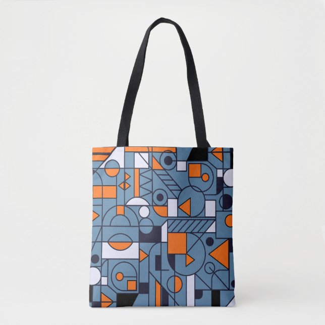 Minimalistisk geometri: Retro-Abstrakten Poster Tygkasse (Framsida)