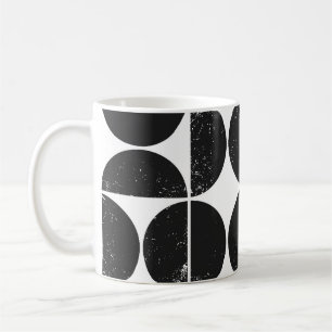 Minimalistisk geometri: Skandinaviska halvcirklar. Kaffemugg
