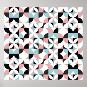 Minimalistisk geometri, skandinaviska teckningar i poster