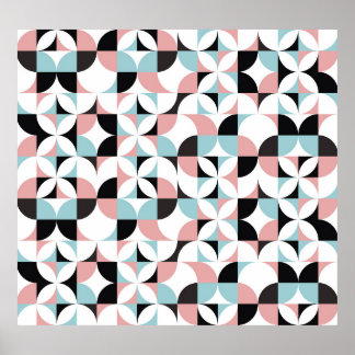 Minimalistisk geometri, skandinaviska teckningar i poster