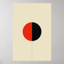 Minimalistisk Geometric Abstrakt Vector Art Poster