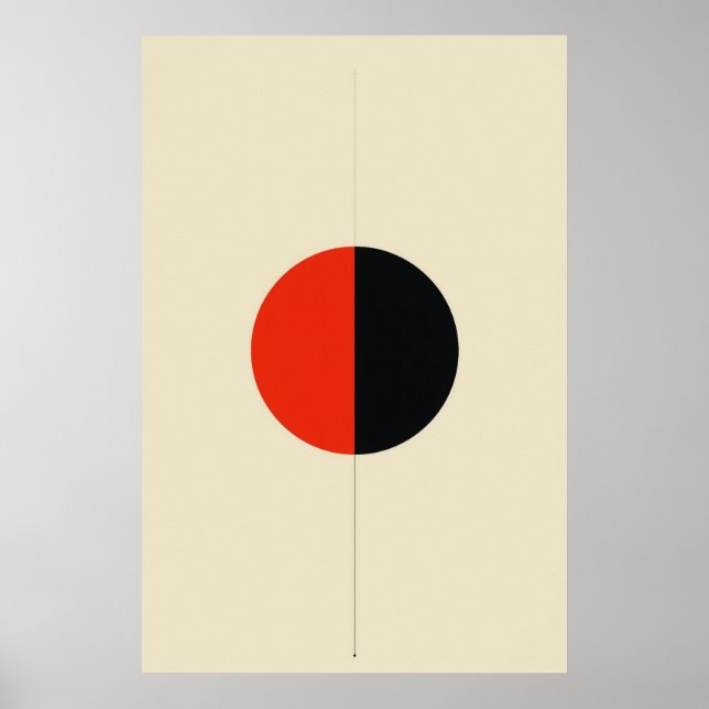 Minimalistisk Geometric Abstrakt Vector Art Poster (Framsidan)