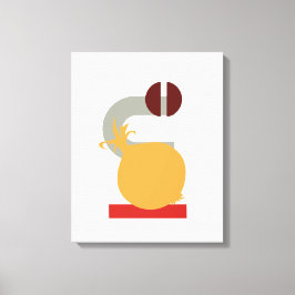Minimalistisk Geometric Onion Restaurant Canvas Ar