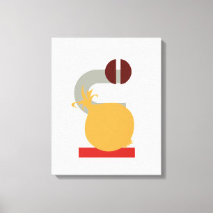 Minimalistisk Geometric Onion Restaurant Canvas Ar