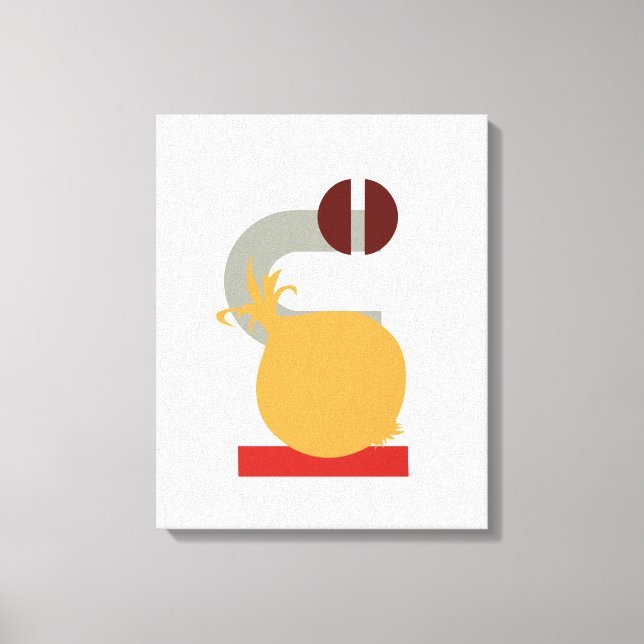 Minimalistisk Geometric Onion Restaurant Canvas Ar (Framsida)