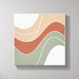 "Minimalistisk Geometric Wave Wall Art - Skandinav Canvastryck