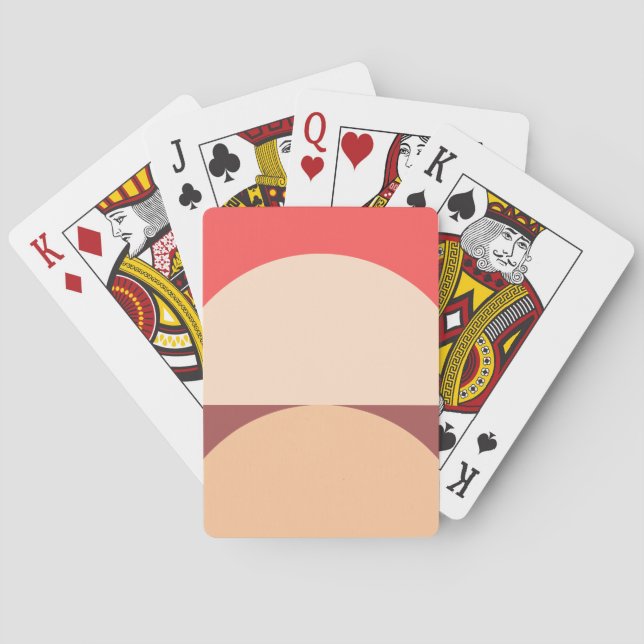 Minimalistisk geometrisk Abstrakt Art Casinokort (Baksidan)