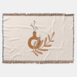 Minimalistisk geometrisk Abstrakt i mitten av århu Filt