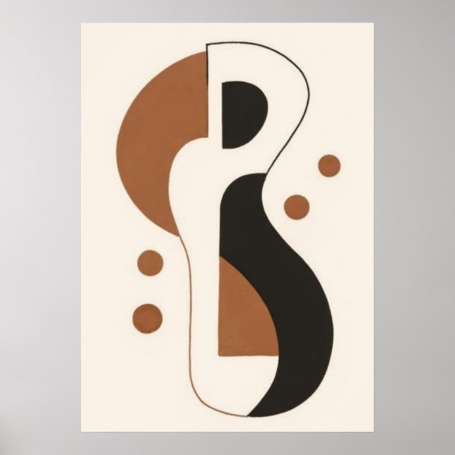 Minimalistisk geometrisk abstrakt väggkonst | Skan (Framsidan)