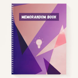 Minimalistisk geometrisk anteckningsbok