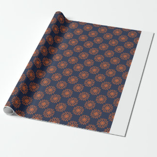 Minimalistisk geometrisk blomsterdesign presentpapper