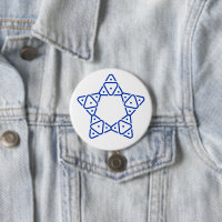 Minimalistisk geometrisk Davidsstjärna-konst