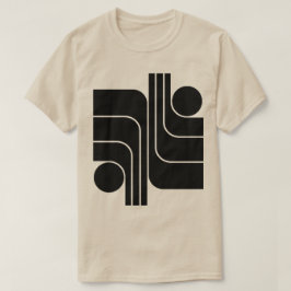 Minimalistisk geometrisk design t shirt