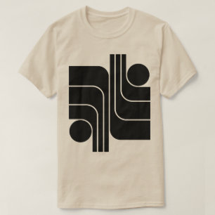 Minimalistisk geometrisk design t shirt